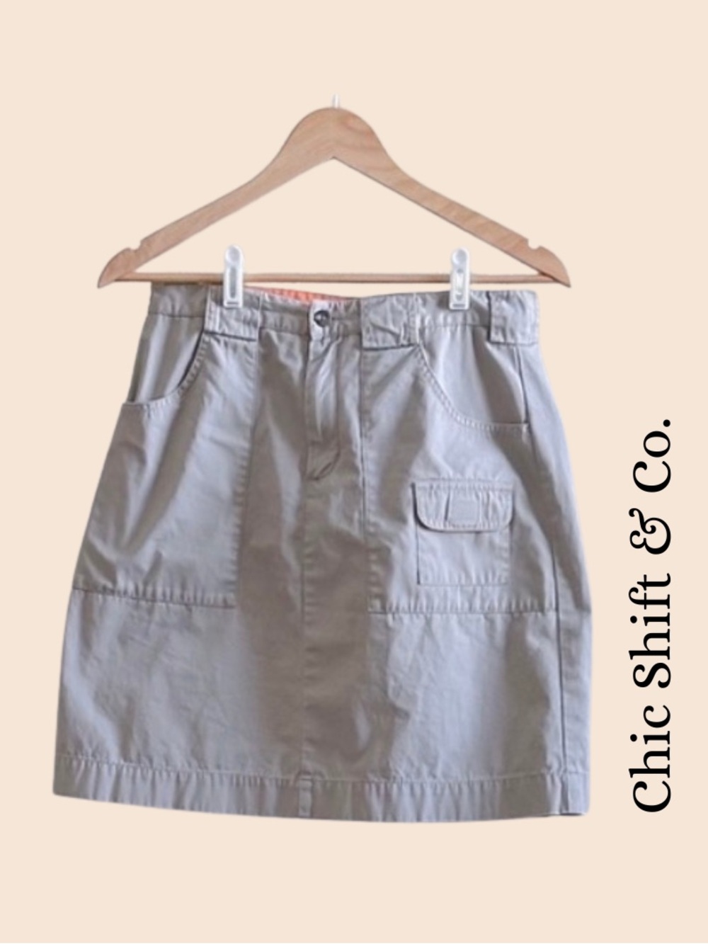 EDDIE BAUER Khaki Cargo Skirt
